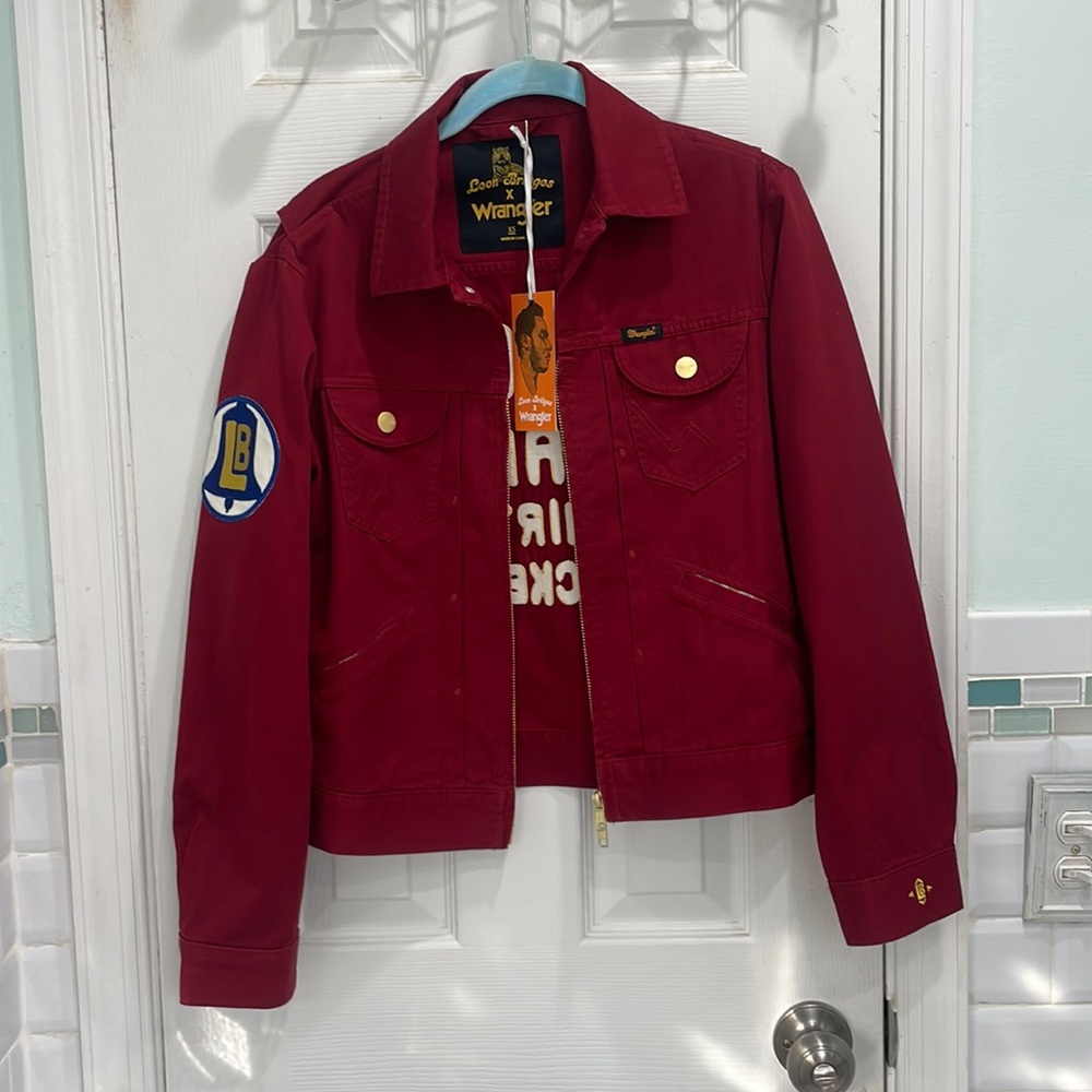 Wrangler X Leon Bridges red Jean jacket